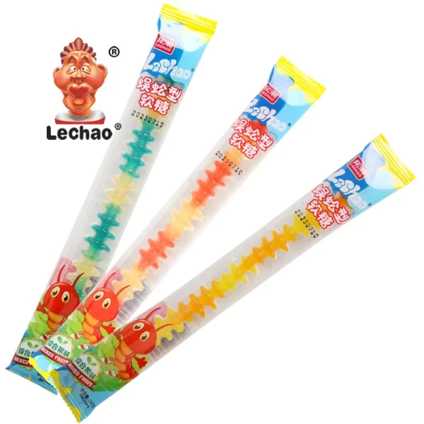 Springy Jelly Sweets Wholesale, LeChao Gummy Centipedes Bulk-4