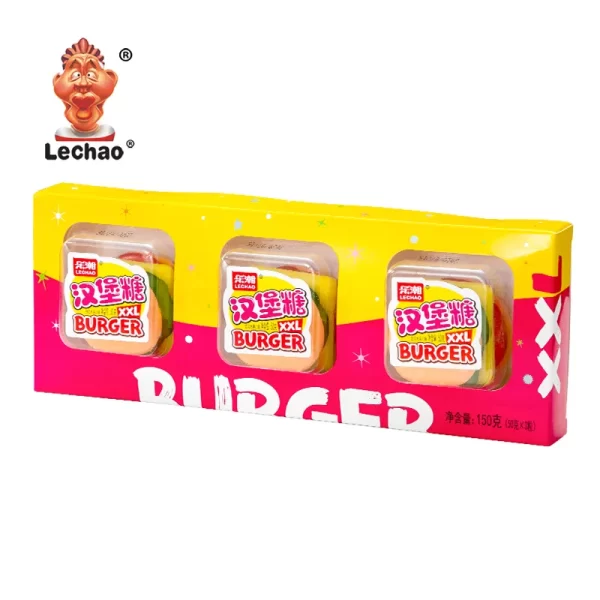 Buildable Bulk Gummy Hamburgers, Playful Gummy Candies-4