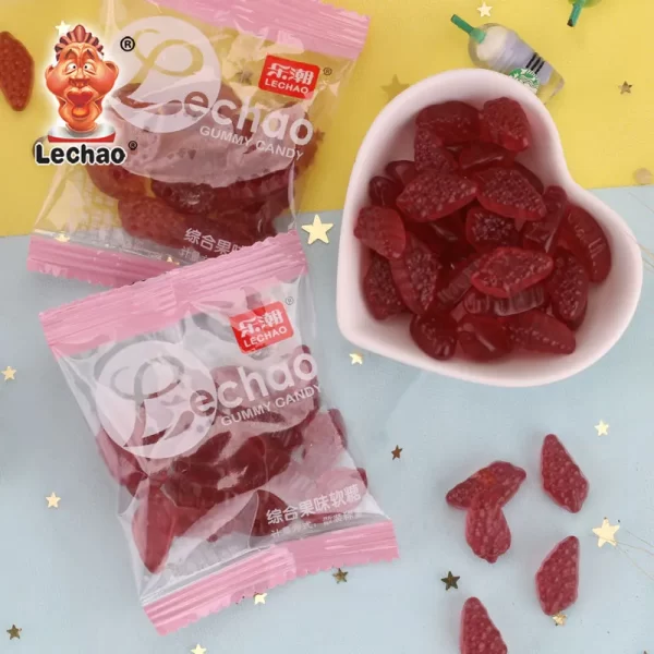 LeChao Bulk Grape Gummy Candy, Fruity Chewy Candy Wholesale-1