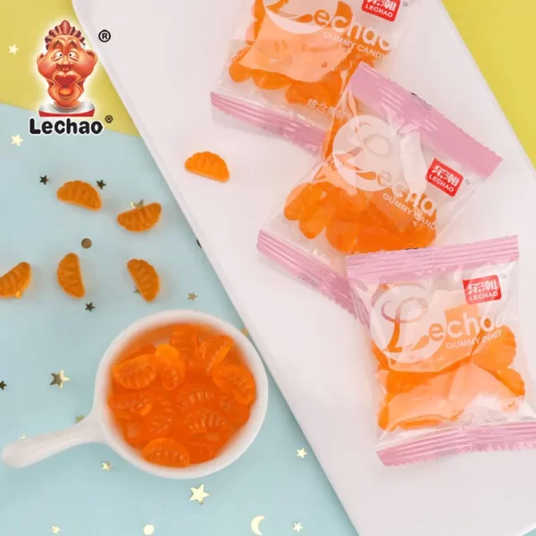 LeChao Orange Slice Gummies Bulk, Jelly Candy Wholesale-2