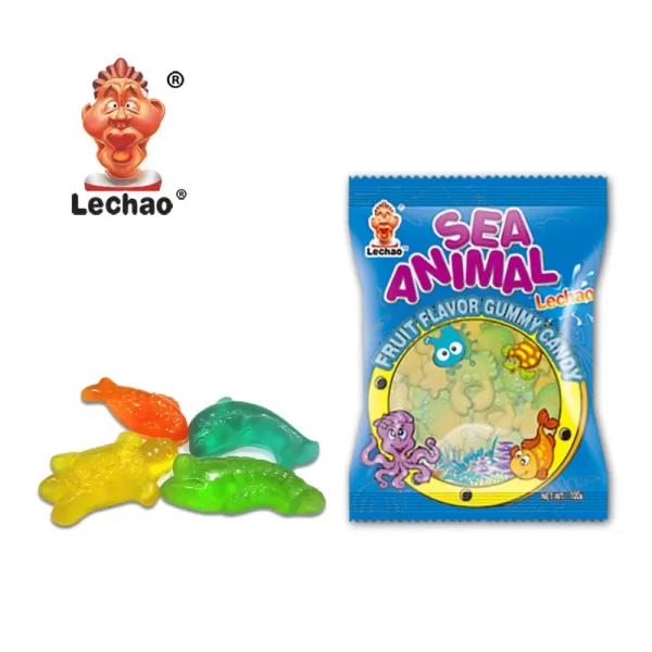 LeChao Sea Animal Gummy Mix Bulk, Support Custom Package-3