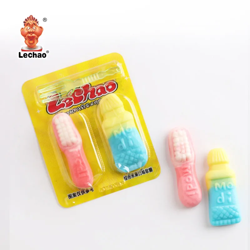 Bulk Buy Jelly Sweets, LeChao Toothbrush Set Gummy Candy-3