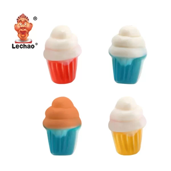 Custom Shaped Gummies Wholesale, 3D Gummy Cupcakes Bulk-5