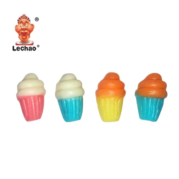 Custom Shaped Gummies Wholesale, 3D Gummy Cupcakes Bulk-6