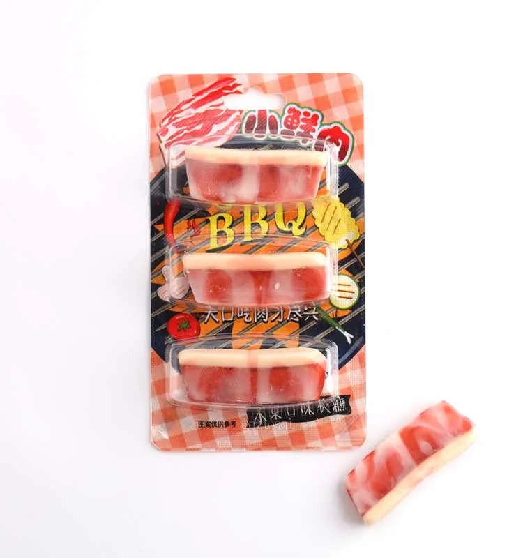 Factory Wholesale Soft Candy, LeChao Bulk Gummy Meat-1