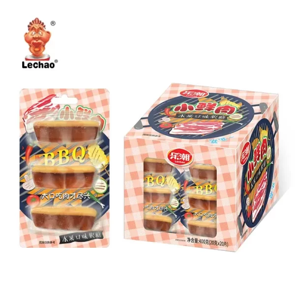 Factory Wholesale Soft Candy, LeChao Bulk Gummy Meat-5