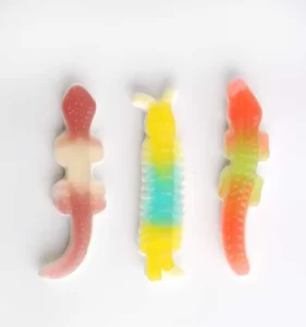 LeChao Bulk Gummy Animals, Centipede Gecko Crocodile Gummy-4