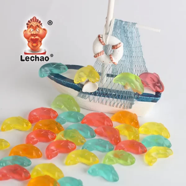 LeChao объемные Gummy рыбы, красочные Gummy конфеты смесь оптом-4