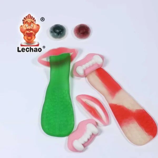 LeChao Soft Sweets Bulk, Teeth & Tongue Gummy Candies-1