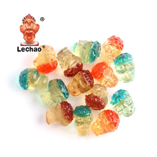 LeChao Soft Sweets In Bulk, 3D Gummy Skulls Candy Wholesale-3