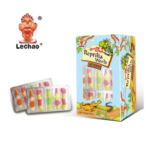 Wholesale Chewy Sweets, LeChao Gummy Lizard Bulk Supply-5