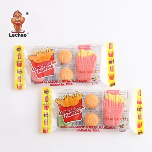 Wholesale Gummy Candies, Cola, Burger, French Fries Gummies-4