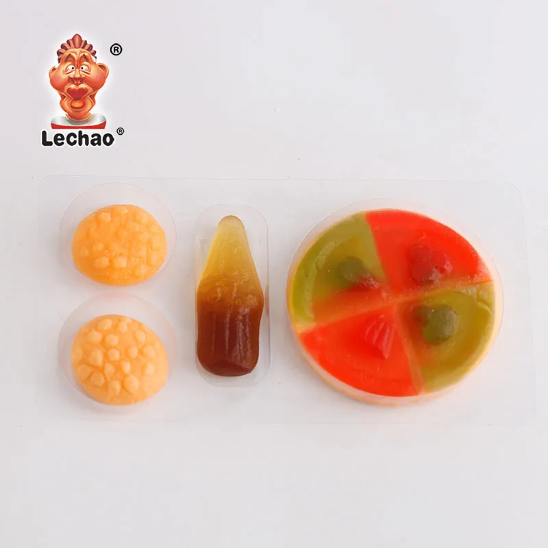 Bulk Buy Soft Sweets, Wholesale Pizza Burger Cola Gummies-3