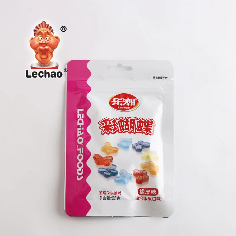 Fruit Flavor Gummy Butterflies Bulk, Wholesale Soft Candies-2