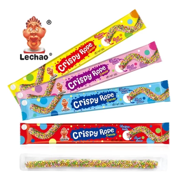 Halal Wholesale Gummy Clusters Rope, Crispy Gummy Candies-2