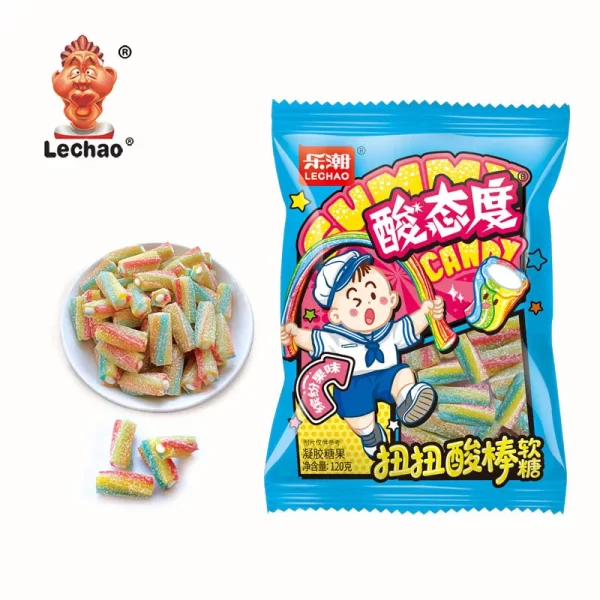 LeChao Soft Filled Bulk Licorice Bites, LeChao Sour Gummy Candy-1