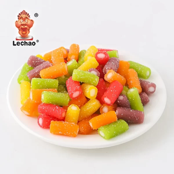 LeChao Sour Sticks Bulk, Soft Filled Licorice Bite Wholesale-4