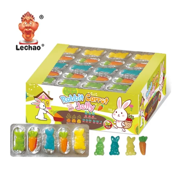 LeChao Wholesale Gummy Rabbit & Carrot, Halal Gummy Candy-1