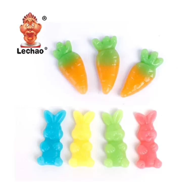 LeChao Wholesale Gummy Rabbit & Carrot, Halal Gummy Candy-3