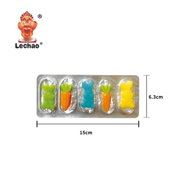LeChao Wholesale Gummy Rabbit & Carrot, Halal Gummy Candy-6