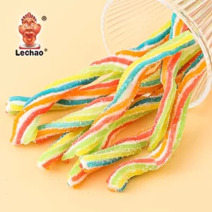 LeChao Wholesale Licorice Candy, Rainbow Twist Sour Candy-5