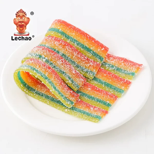 Rainbow Sour Belts Bulk, Gummy Licorice Belts Wholesale-1