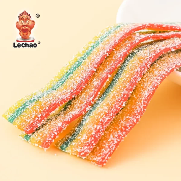 Rainbow Sour Belts Bulk, Gummy Licorice Belts Wholesale-2