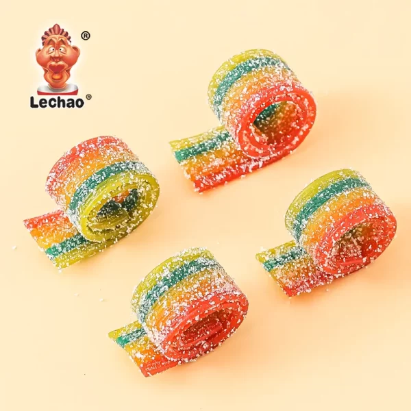 Rainbow Sour Belts Bulk, Gummy Licorice Belts Wholesale-3