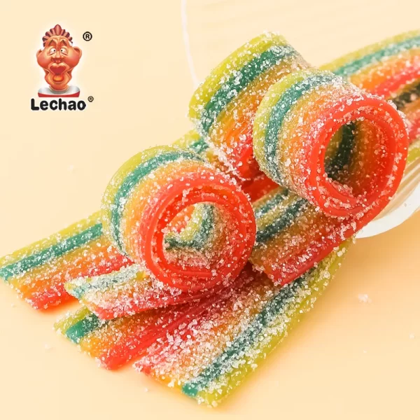 Rainbow Sour Belts Bulk, Gummy Licorice Belts Wholesale-4