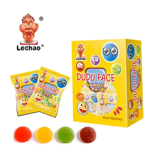 Smiley Face Gummies Wholesale, LeChao Bulk Fruit Jelly Candies-2