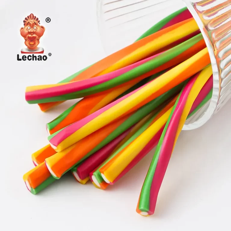 Soft Licorice Candy Bulk, LeChao Rainbow Tubes Twister Candy-1