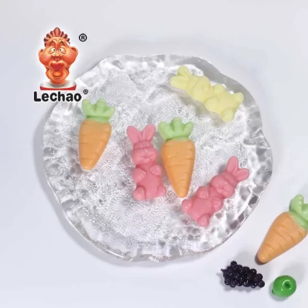Wholesale Gummy Bunnies & Carrots, LeChao Halal Gummy Candy-1
