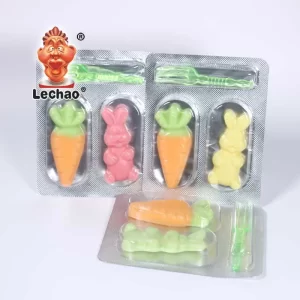 Wholesale Gummy Bunnies & Carrots, LeChao Halal Gummy Candy-2