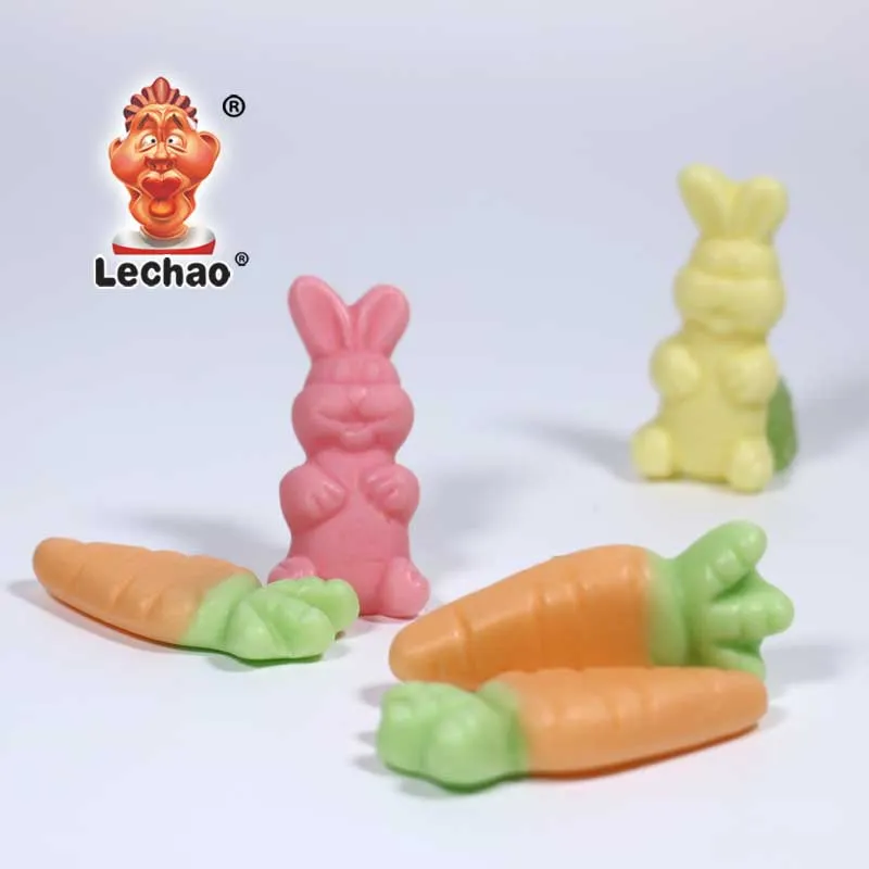 Wholesale Gummy Bunnies & Carrots, LeChao Halal Gummy Candy-4