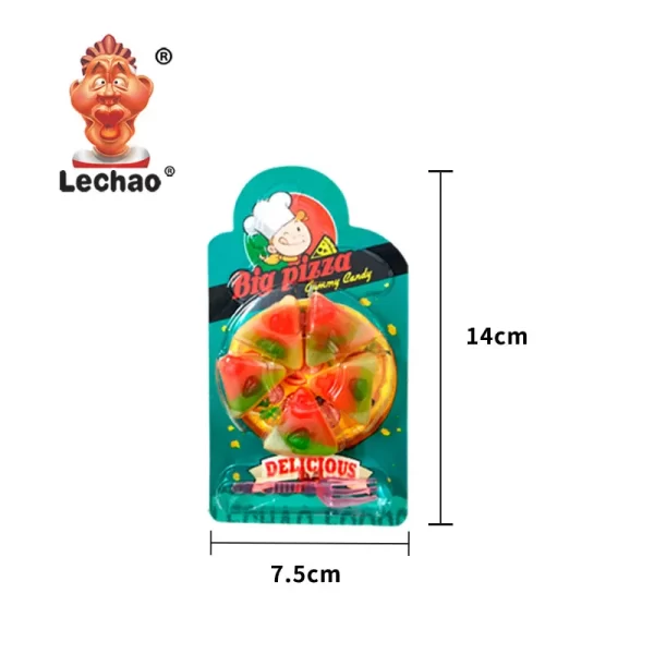 Bulk Gummy Candy Pizza, Individually Packaged With Tiny Fork-3