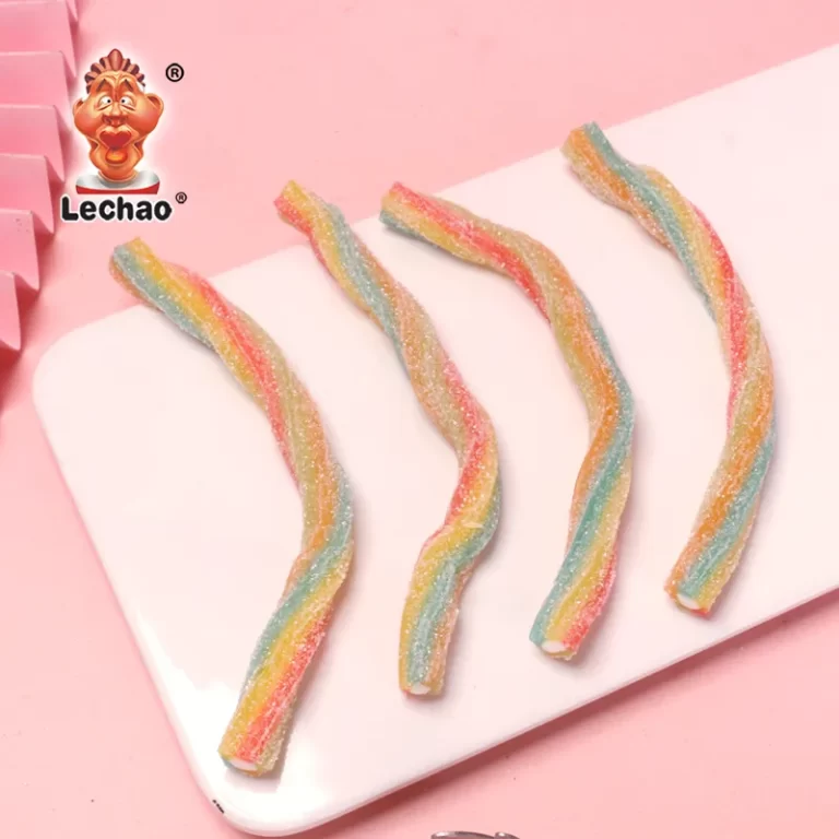 Filled Rainbow Twists Wholesale, Sour Licorice Ropes Bulk-1