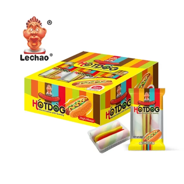 Hotdog Shaped Wholesale Marshmallows & Gummy Candy-3