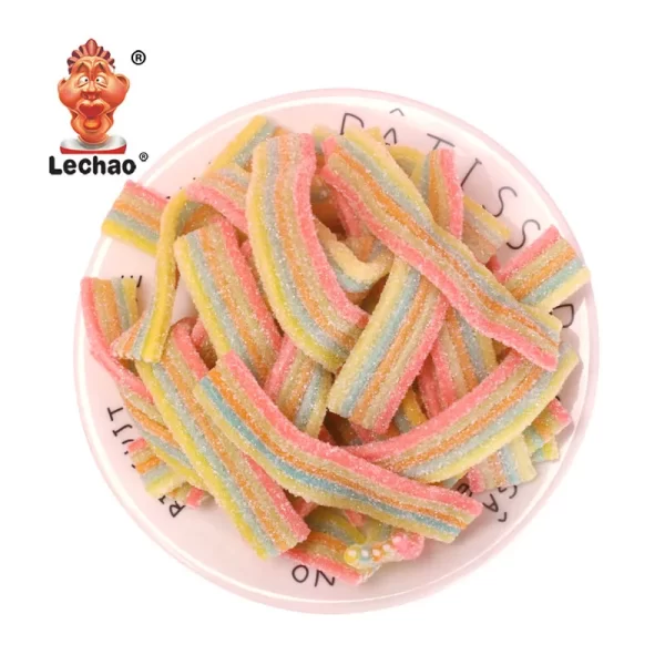 LeChao Filled Sour Belts Candy Bulk With Custom Packaging-5