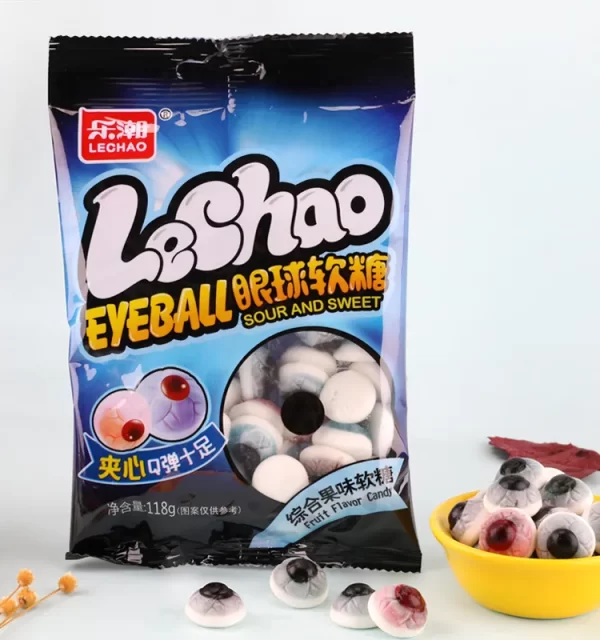 LeChao Wholesale Eye Ball Gummies Filled With Fruit Jam-1
