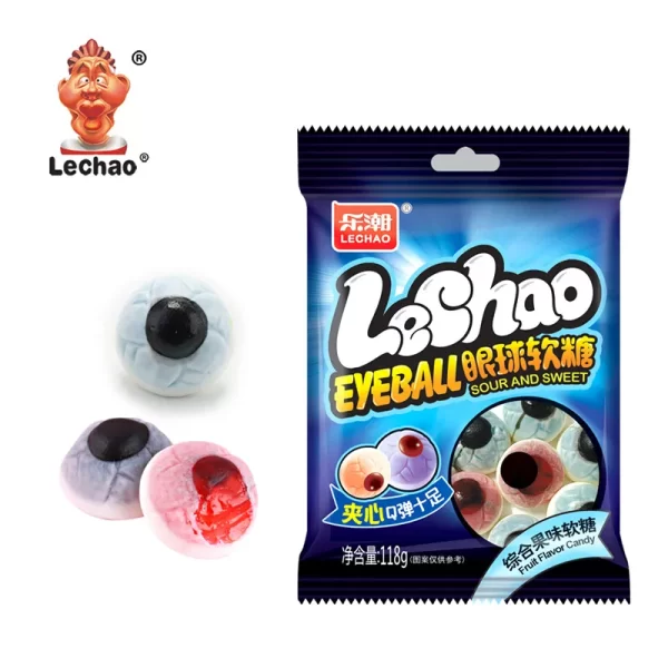 LeChao Wholesale Eye Ball Gummies Filled With Fruit Jam-6