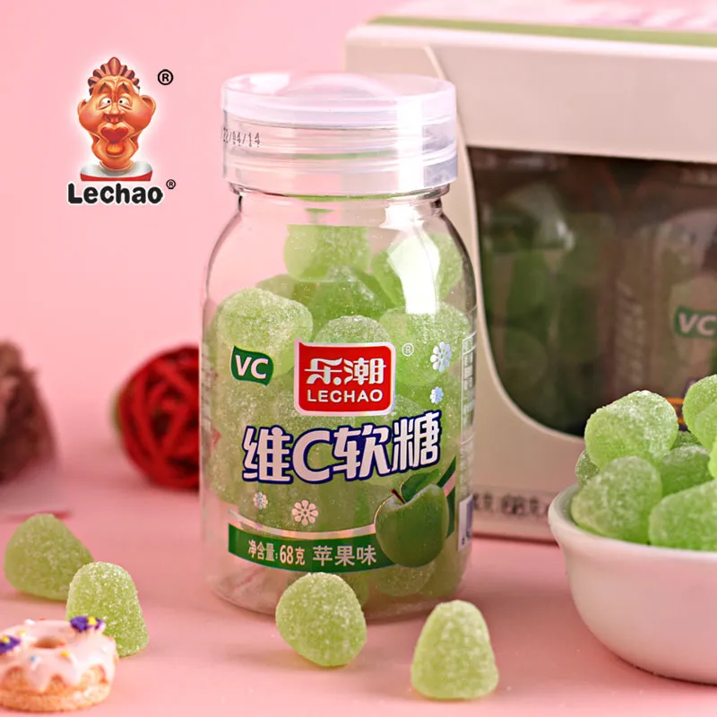 Apple Flavor Bulk Vitamin C Gummies, Support Custom Package-2