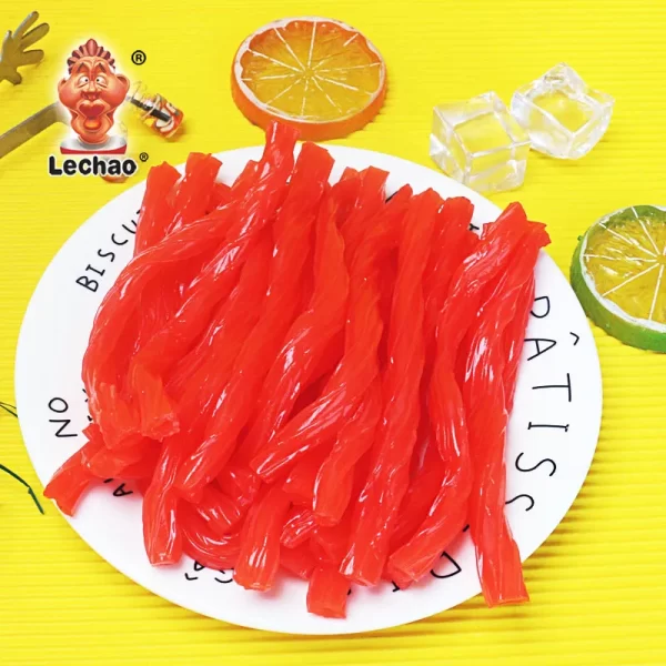 LeChao Bulk Licorice Candy, Red & Black Licorice Twists-4