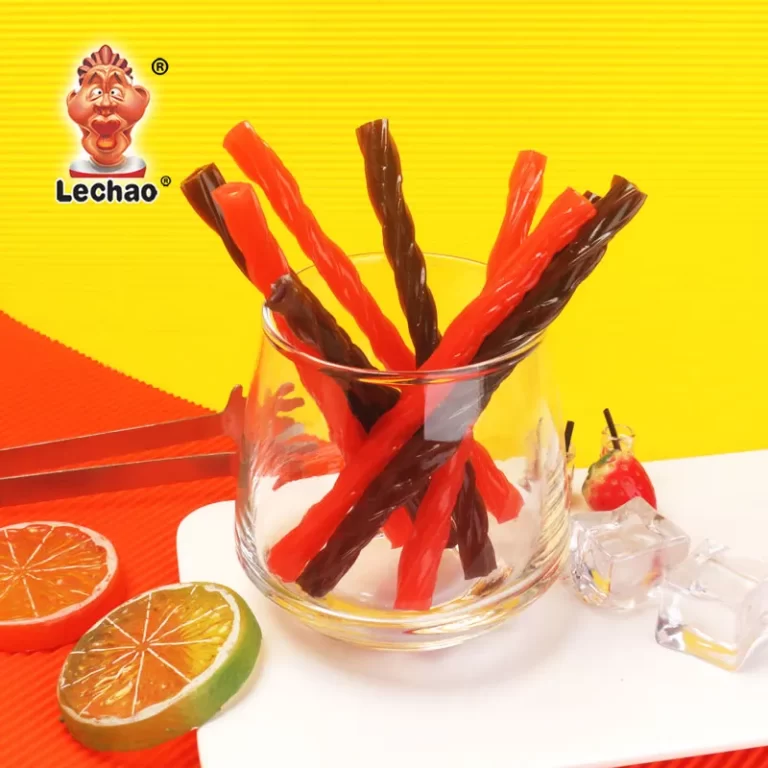 LeChao Конфеты солодки оптом, красная и черная солодка твист-5