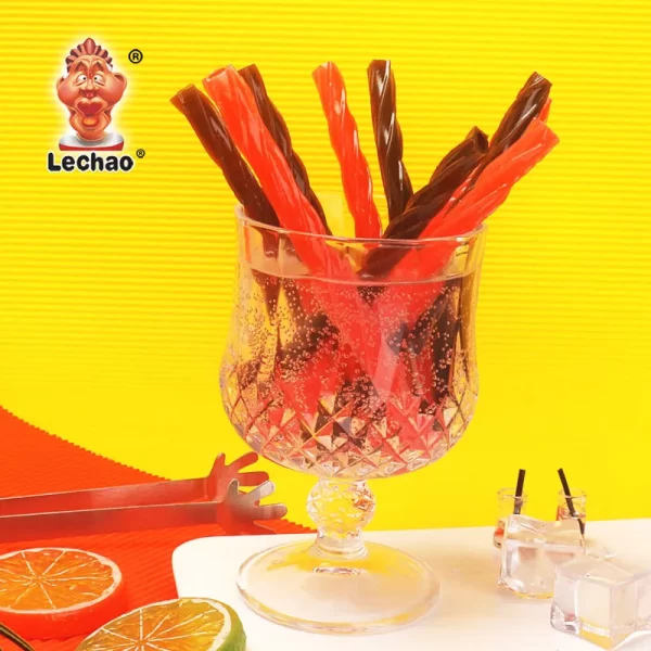 LeChao Bulk Licorice Candy, Red & Black Licorice Twists-6