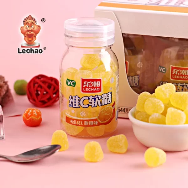 Sweet Orange Flavor Wholesale Vitamin C Gummy Candies-2