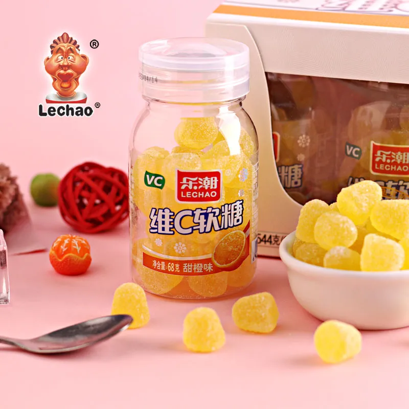 Sweet Orange Flavor Wholesale Vitamin C Gummy Candies-2