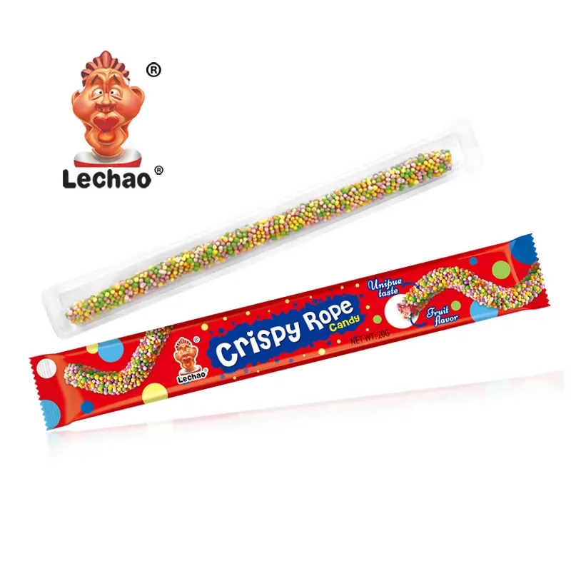 Halal Wholesale Nonpareil Gummy Rope, Crunchy Gummy Worms-5