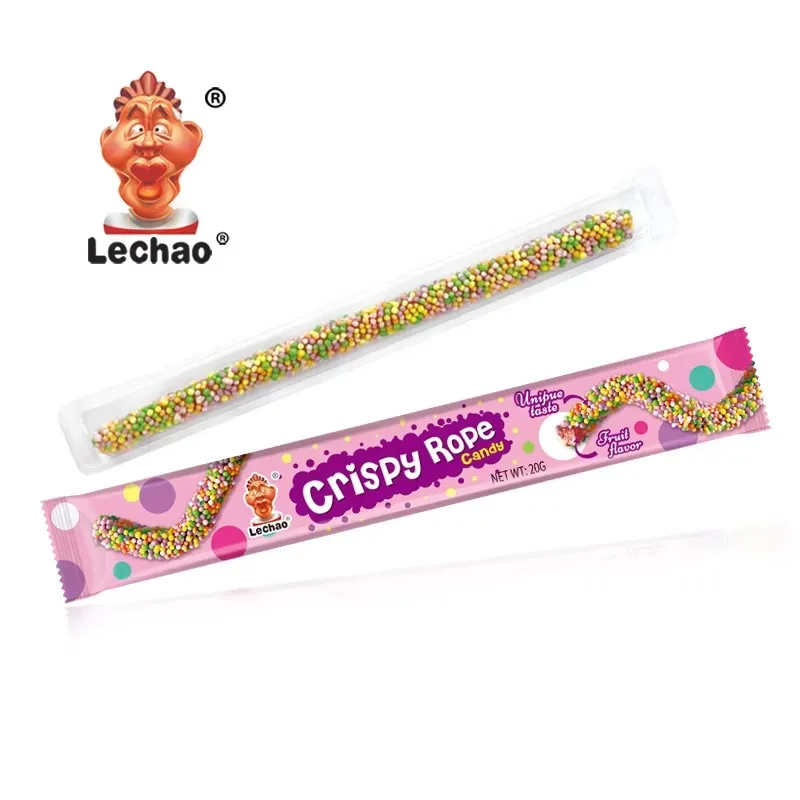 Halal Wholesale Nonpareil Gummy Rope, Crunchy Gummy Worms-7