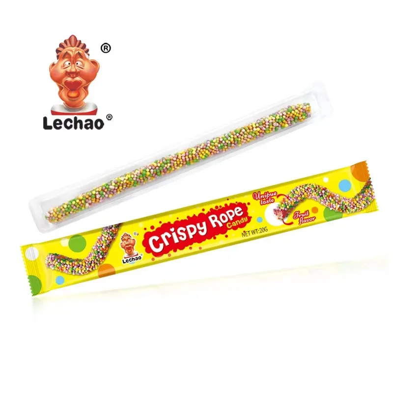 Halal Wholesale Nonpareil Gummy Rope, Crunchy Gummy Worms-8