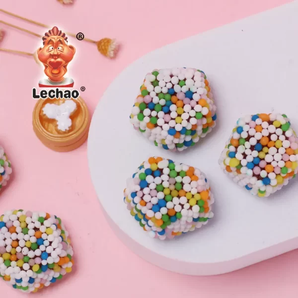 LeChao Rainbow Crunchy Gummy Candy Wholesale 80g Pack-5